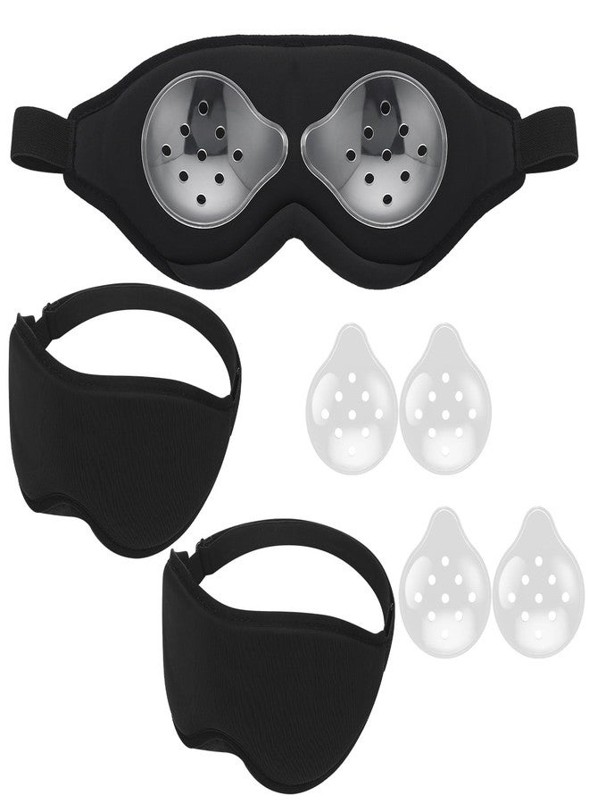 Geiserailie 2 Pack Eye Shield After Cataract Surgery Sleep Mask with Shield Breathable Eye Cover with Extended Elastic Strap for Sleeping After Surgery - Image 1